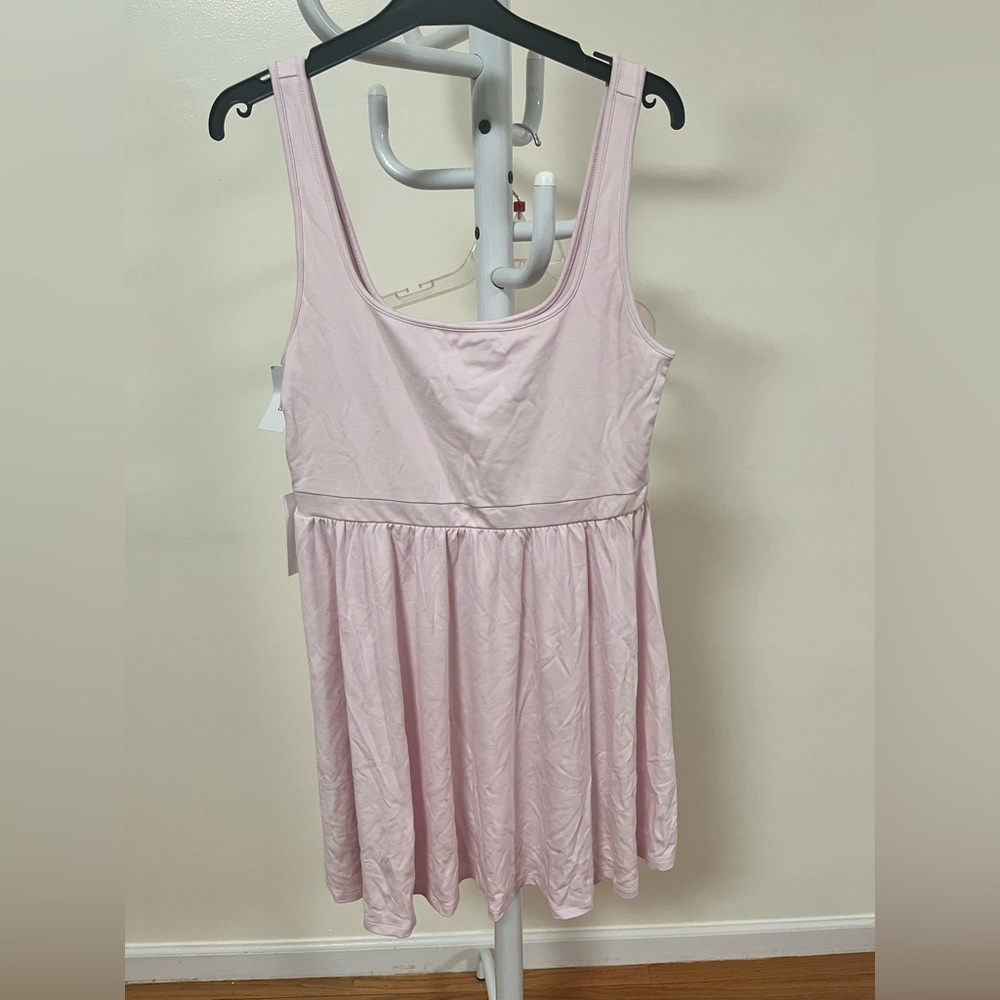Aritzia Wilfred Market Mini Dress Large Mochi Pink